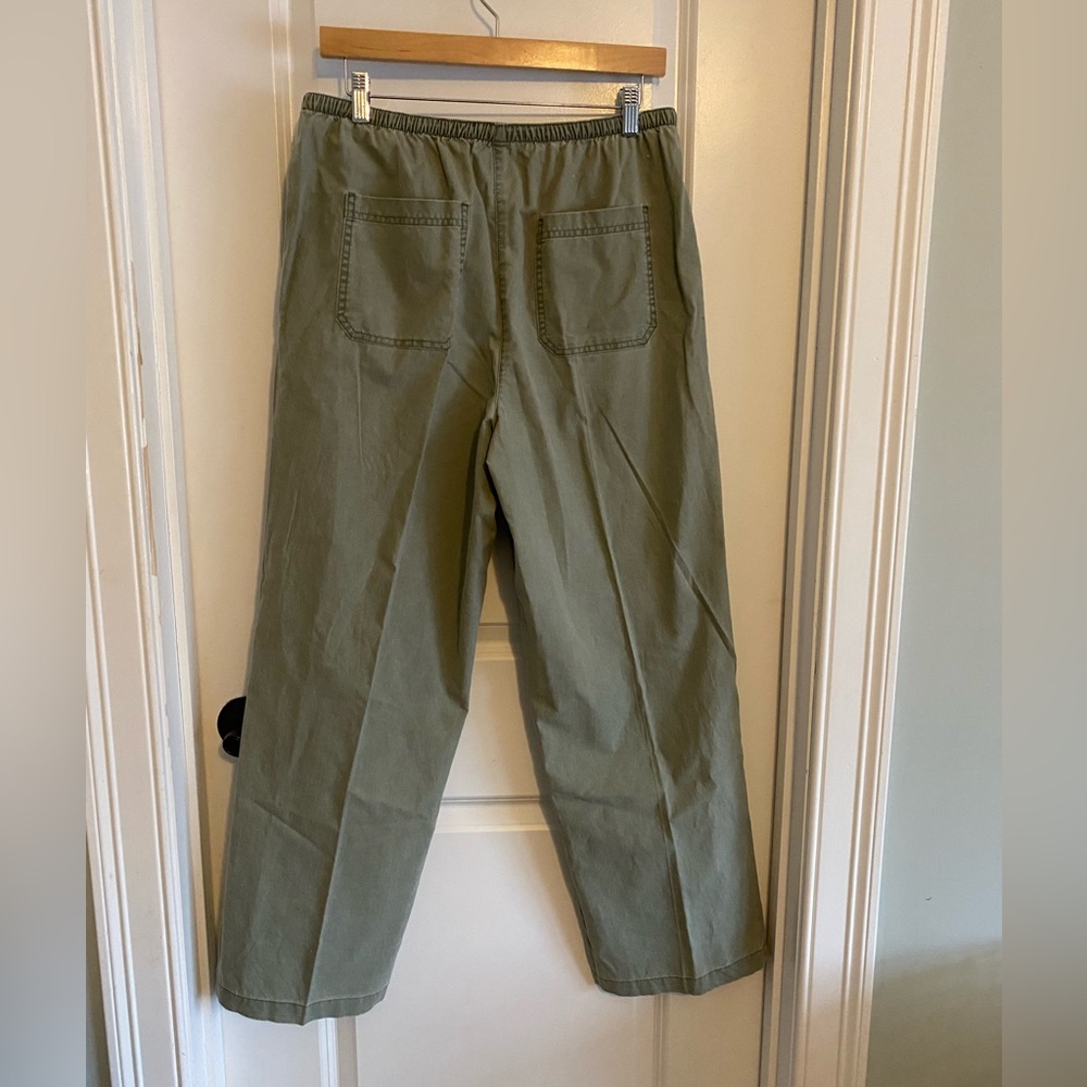 L.L. Bean Sunwashed Canvas Pants High Rise - Picture 5 of 7
